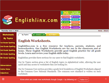 Tablet Screenshot of englishlinx.com